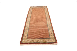 Semi Antique Tribal Rusty Red 3'7X9'8 Botemir Persian Runner Rug