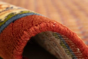 Semi Antique Tribal Rusty Red 3'7X9'8 Botemir Persian Runner Rug