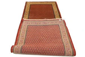 Semi Antique Tribal Rusty Red 3'7X9'8 Botemir Persian Runner Rug