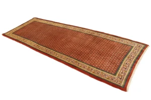 Semi Antique Tribal Rusty Red 3'7X9'8 Botemir Persian Runner Rug