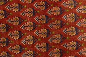 Semi Antique Tribal Rusty Red 3'7X9'8 Botemir Persian Runner Rug