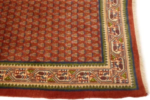 Semi Antique Tribal Rusty Red 3'7X9'8 Botemir Persian Runner Rug