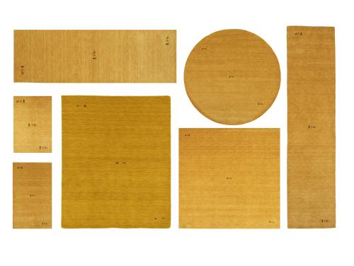 Golden Peach Pictorial Gabbeh Modern Rug in All Size
