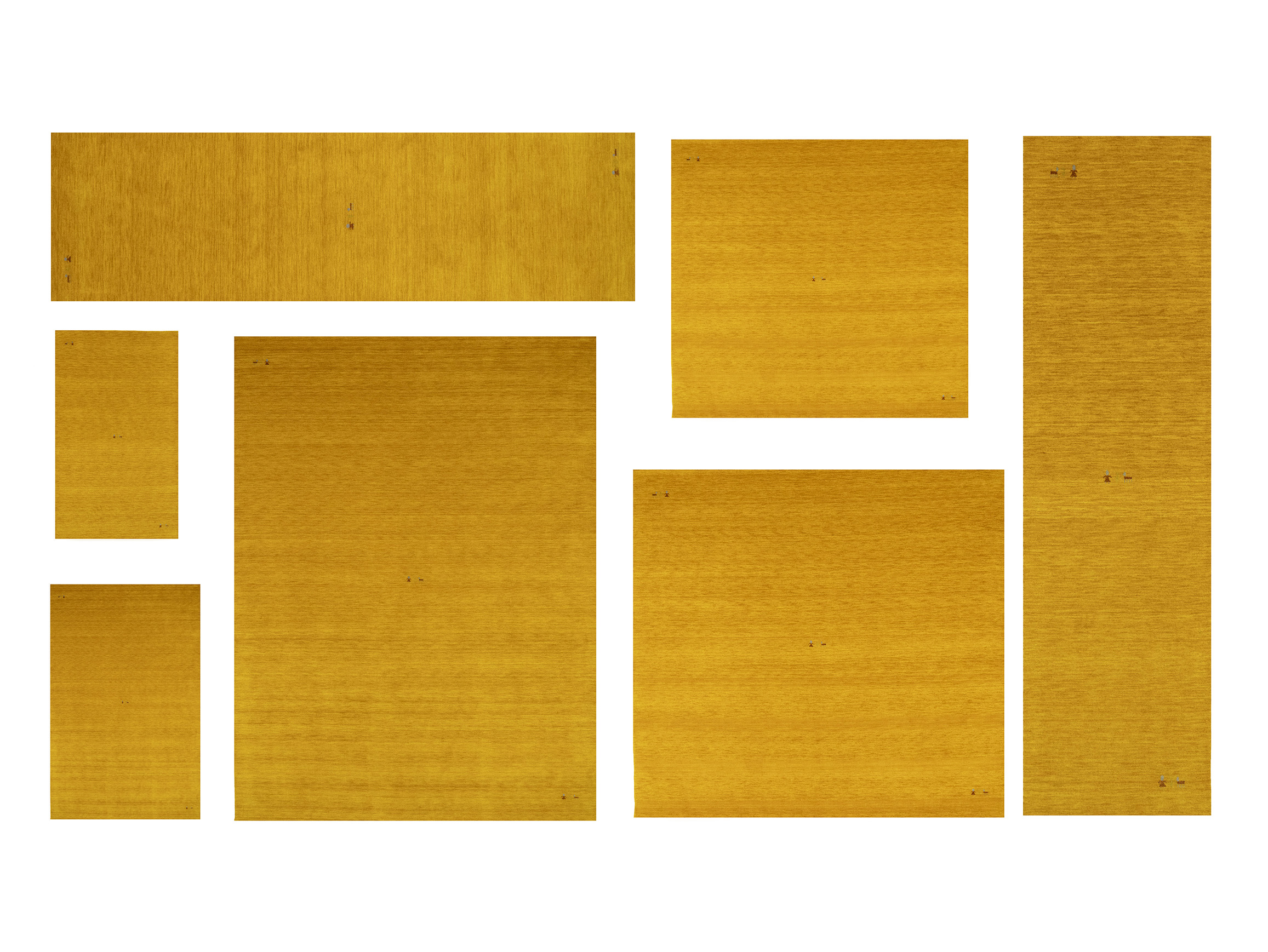 Marigold Pictorial Gabbeh Modern Rug in All Size - Image 1
