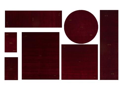 Maroon Red Pictorial Gabbeh Modern Rug in All Size