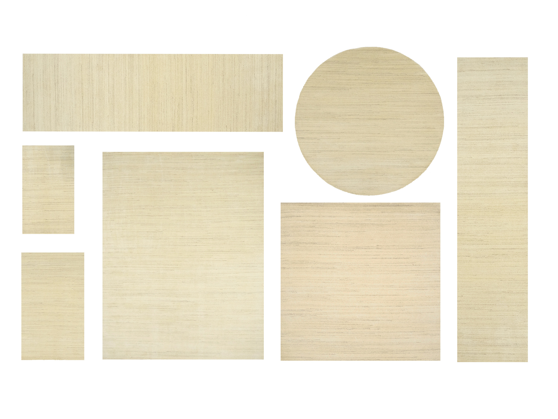 Oatmeal Solid Gabbeh Modern Rug in All Size - Image 1