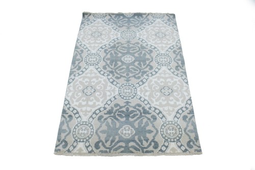 Muted Geometric 5X8 Modern Oriental Rug