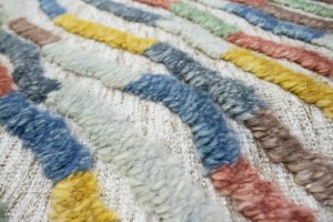 Multicolored 5X8 Modern Rug