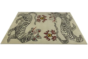 Beige Tribal 8X10 Fine Nepali Oriental Rug