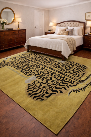 Gold Tribal 8X10 Fine Nepali Oriental Rug