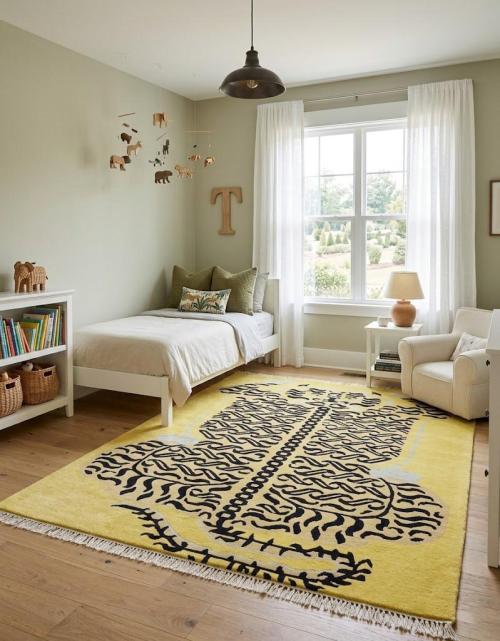 Gold Tribal 6X8 Fine Nepali Oriental Rug