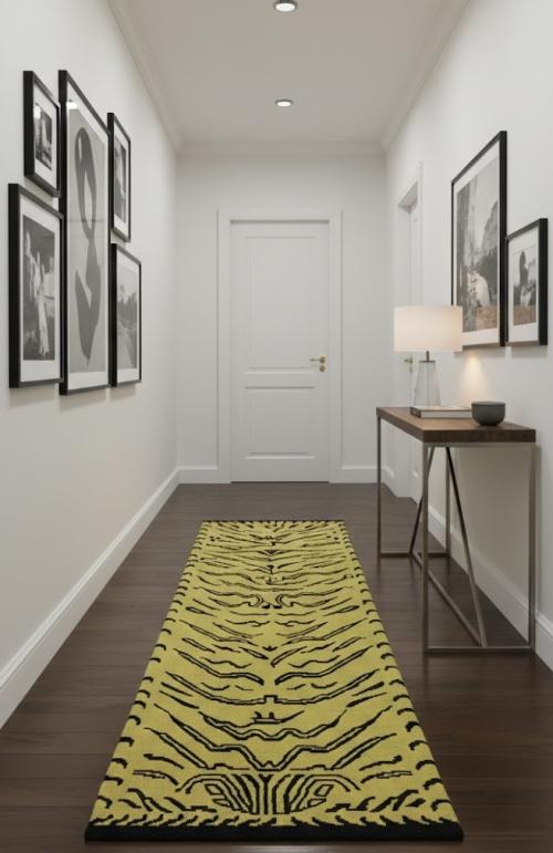 Goldish Beige Tribal 3X8 Fine Nepali Oriental Runner Rug