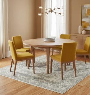 8'0 X 8'4 Oushak Hand Knotted Floral Oriental Wool Square Rug