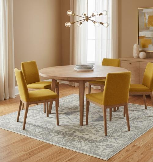 8'0 X 8'4 Oushak Hand Knotted Floral Oriental Wool Square Rug