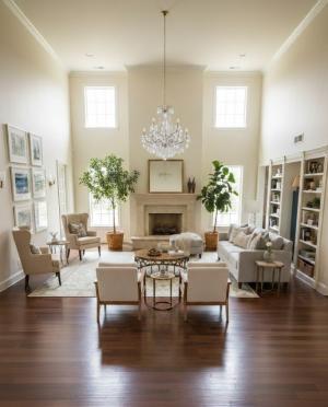 Cream Floral 12X20 Oushak Oriental Rug