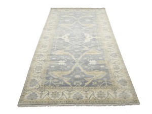 Gray Floral 8X16 Oushak Oriental Rug