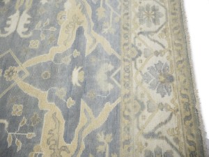 Gray Floral 8X16 Oushak Oriental Rug