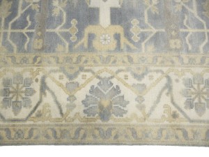 Gray Floral 8X16 Oushak Oriental Rug