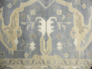 Gray Floral 8X16 Oushak Oriental Rug
