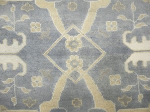 Gray Floral 8X16 Oushak Oriental Rug