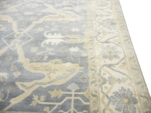 Gray Floral 8X16 Oushak Oriental Rug