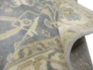 Gray Floral 8X16 Oushak Oriental Rug