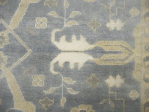 Gray Floral 8X16 Oushak Oriental Rug