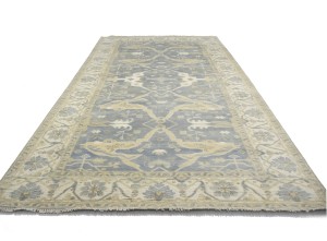 Gray Floral 8X16 Oushak Oriental Rug