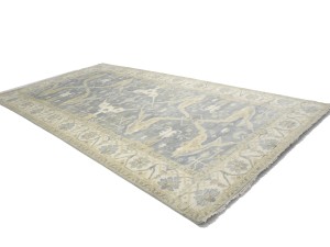 Gray Floral 8X16 Oushak Oriental Rug
