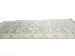 Gray Floral 8X16 Oushak Oriental Rug