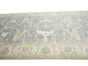 Gray Floral 8X16 Oushak Oriental Rug