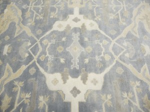 Gray Floral 8X16 Oushak Oriental Rug