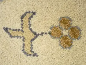 Ivory Floral Traditional 12x18 Oushak Oriental Rug