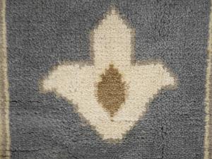 Slate Blue Floral Traditional 12x18 Oushak Oriental Rug