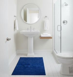 Royal Blue 2X3 Solid Gabbeh Modern Oriental Rug