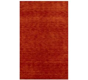 Orange Red Solid Gabbeh Modern Rug in All Size