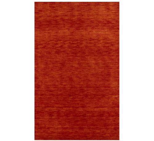 Orange Red Modern Solid 3X5 Gabbeh Oriental Rug