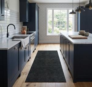 Charcoal Solid Gabbeh Modern Rug in All Size