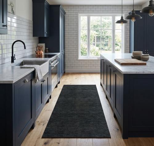 Charcoal Solid Gabbeh Modern Rug in All Size