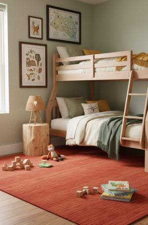 Orange Red Modern Solid 4X6 Gabbeh Oriental Rug