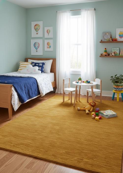 Orange Modern Solid 4X6 Gabbeh Oriental Rug