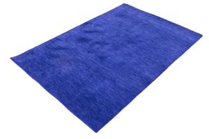 Royal Blue Solid Modern 4X6 Gabbeh Oriental Rug
