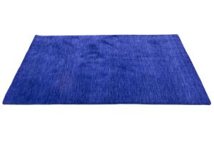 Royal Blue Solid Modern 4X6 Gabbeh Oriental Rug