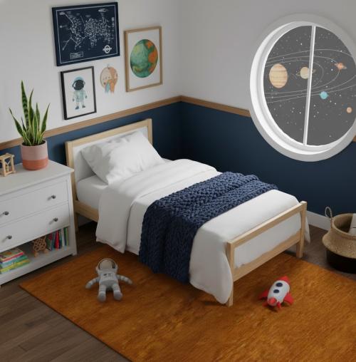 Orange Modern Solid 5X8 Gabbeh Oriental Rug