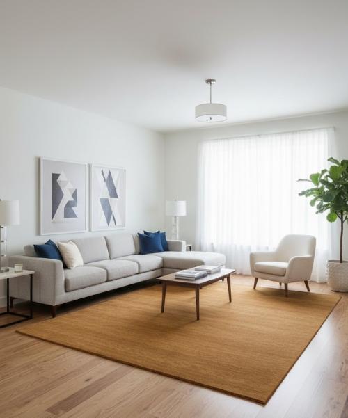 Orange Modern Solid 8X10 Gabbeh Oriental Rug