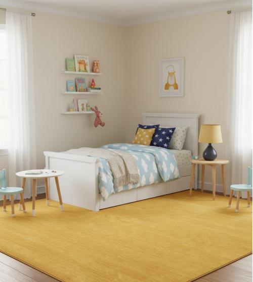 Golden Peach Modern Solid 8X10 Gabbeh Oriental Rug