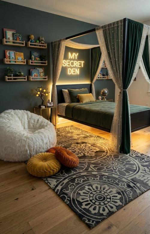 Brownish Gray Floral 5X8 Hand-Tufted Modern Rug