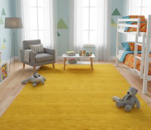 Marigold Modern Solid 5X8 Gabbeh Oriental Rug