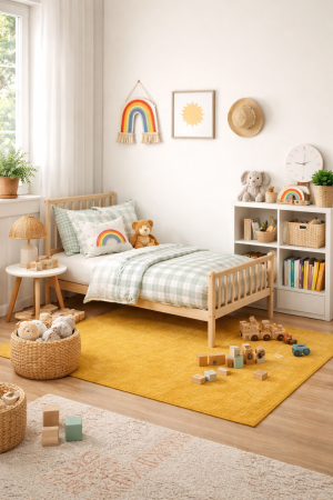 Golden Peach Modern Solid 3X5 Gabbeh Oriental Rug