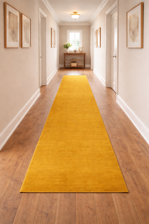 Marigold Modern Solid 3X10 Gabbeh Oriental Runner Rug